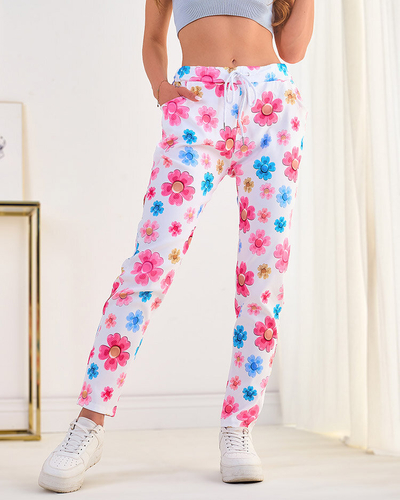 Royalfashion Damenhose aus geblümtem Stoff