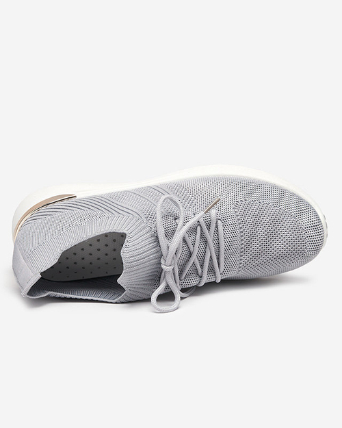 OUTLET Жіноче плетене сіре взуття Ferroni - Взуття