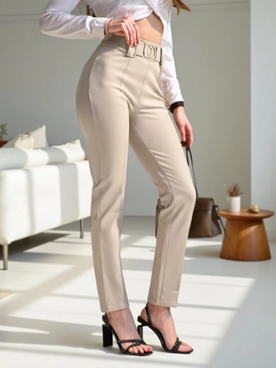 Royalfashion Baumwolltreggings mit Falte