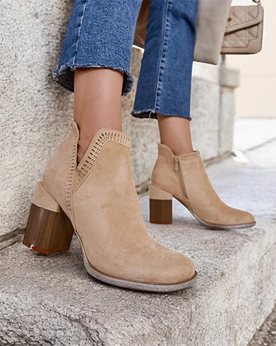Royalfashion Damen Absatzstiefeletten Vettot