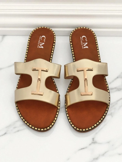 Royalfashion Damen-Pantoletten mit flacher Sohle Maya Louise