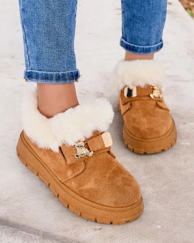 Royalfashion Damen Kurzstiefel a'la Schneestiefel Dobis