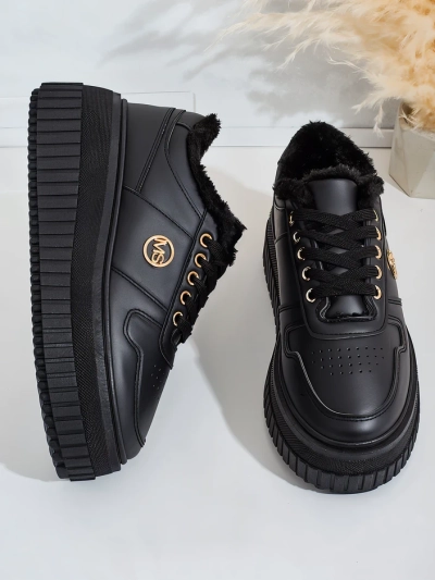 Royalfashion Warme Damen-Sneakers mit Fell Rozit