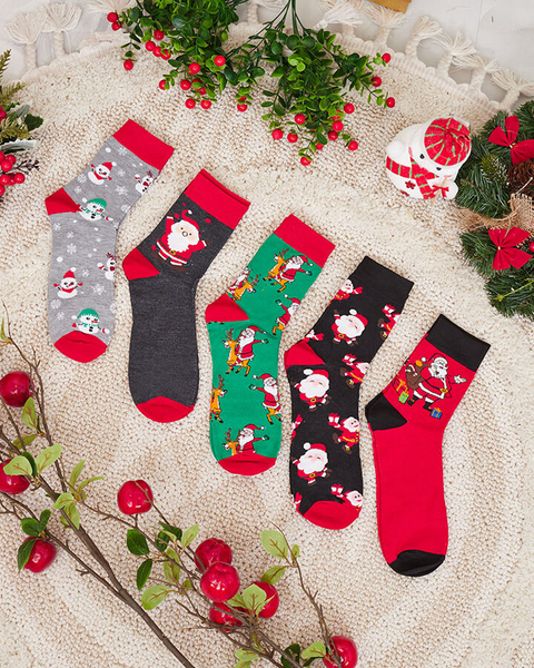 Royalfashion Herren-Weihnachtssocken 5er-Pack