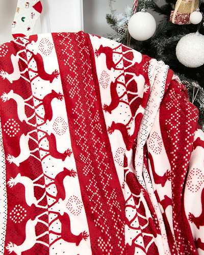 Різдвяний плед покривало Royalfashion 160x200