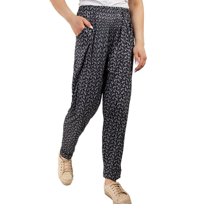 Gemusterte Damen-Stoffhose PLUS GRÖSSE - Kleidung