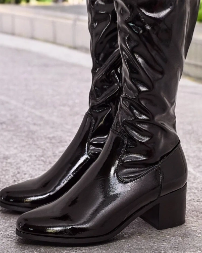 Royalfashion Damen Noem Overknee-Stiefel zum Hineinschlüpfen