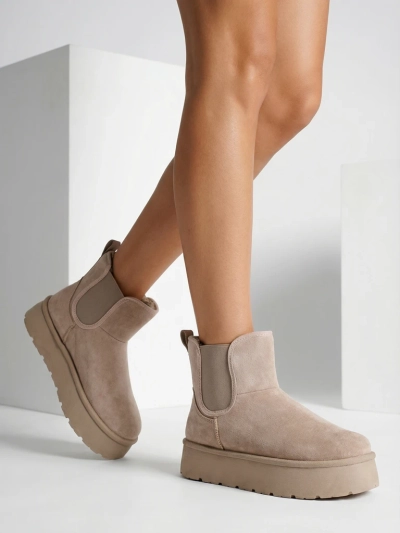 Royalfashion Damen Nomas kurze Stiefel a'la Schneestiefel