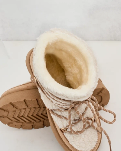 Royalfashion Damen-Schneestiefel zum Schnüren Evonie