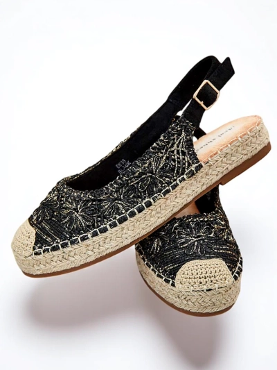 Royalfashion Damen-Espadrilles mit dekorativer Stickerei