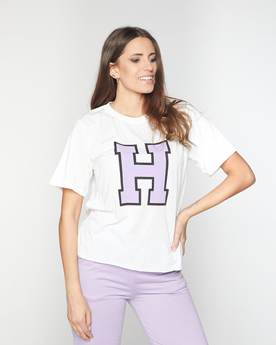 Lila-weißes Sportset für Damen - Kleidung