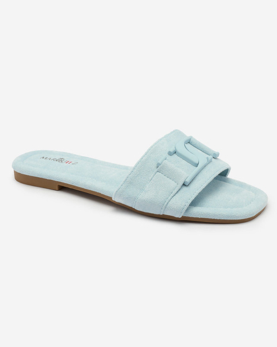 Royalfashion Blaue Damen Flip-Flops mit Schnalle Rydr
