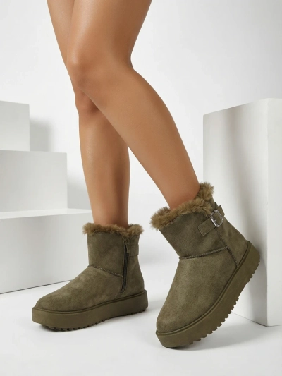 Royalfashion Kurze Damen Schneestiefel Aurelia Classico