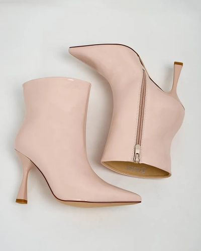 Royalfashion Loori lackierte Damenstiefel mit Stiletto-Absatz