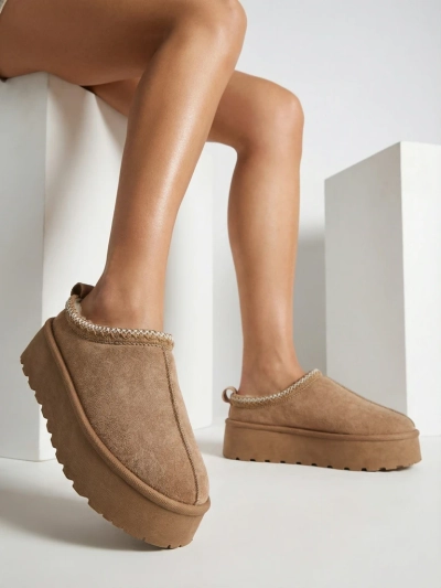 Royalfashion Damen Zommy Kurzstiefel a'la Schneestiefel