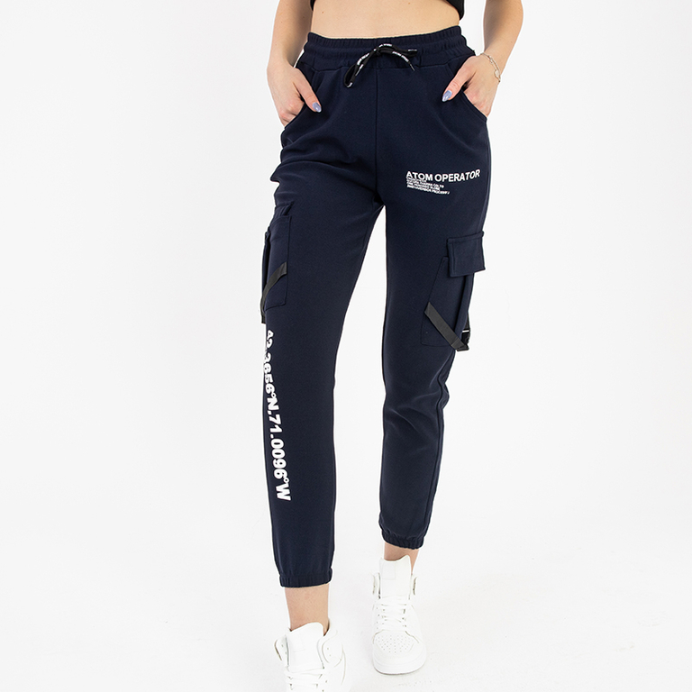 Marineblaue Cargohose für Damen - Kleidung