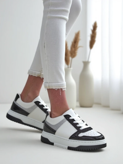 Royalfashion Damen Sneaker mit Glitzer Qisofi