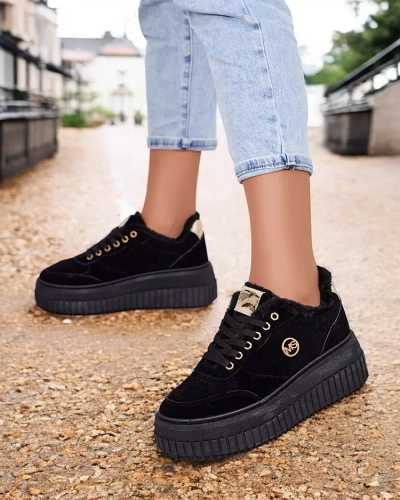 Royalfashion Warmed women's sneakers with fur Nozii