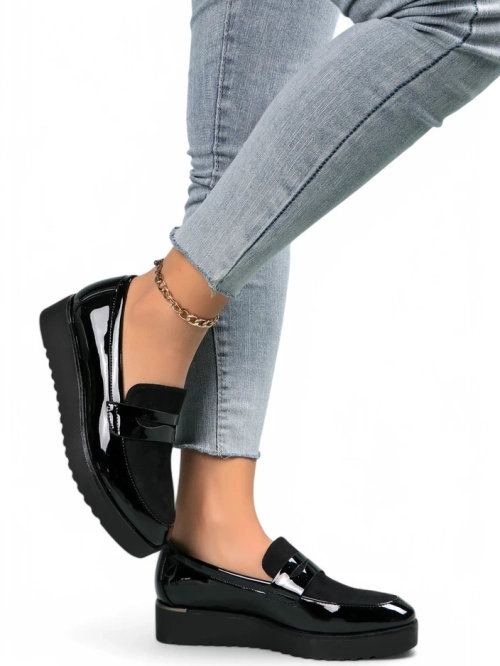 Royalfashion Жіночі патентні мокасини Afidale