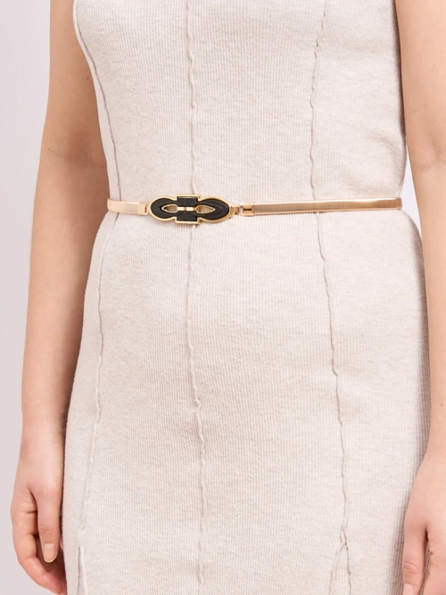 Жіночий золотий металевий пасок Callista – елегантність в італійському стилі