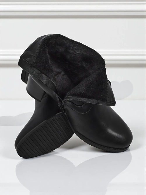 Жіночі ботильйони з еко шкіри на підборах Lunar Crest