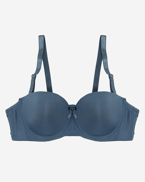 Темно-синій жіночий бюстгальтер на підкладці - Нижня білизна