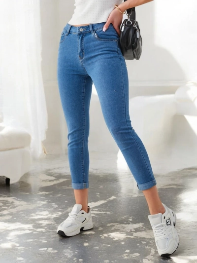 Royalfashion Damen eng geschnittene Jeans aus Baumwolle