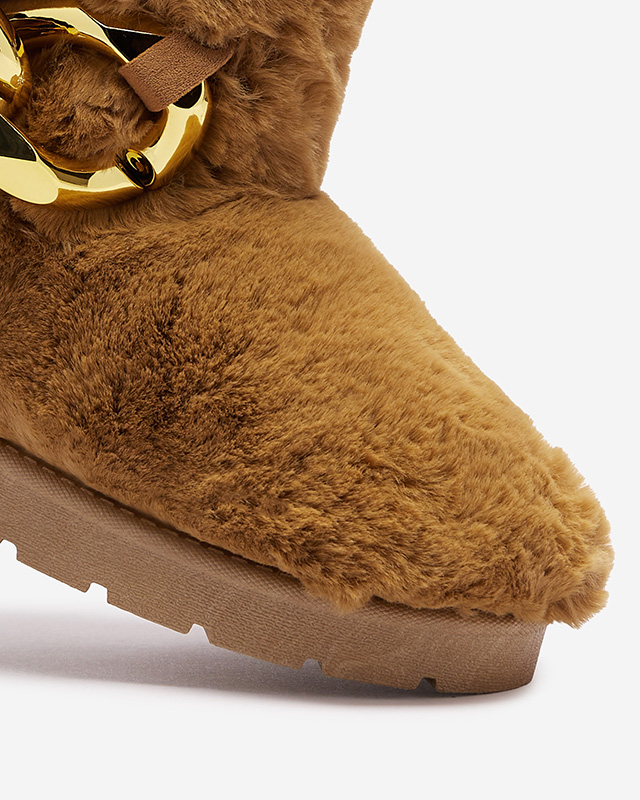 Camel Damen-Schneestiefel mit Pelz Sattopa- Footwear