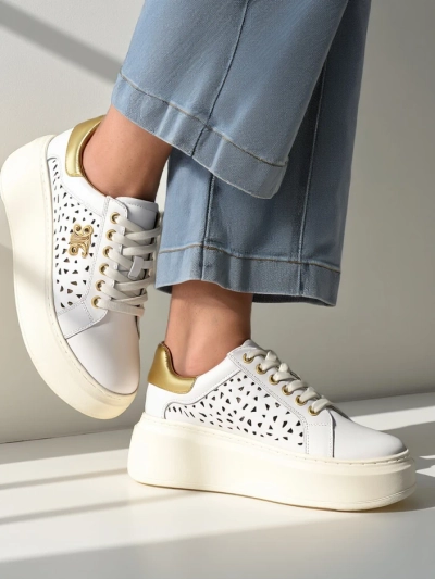Royalfashion Damen Sport Sneakers perforiert Jovixi