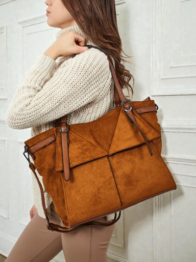 Damen Shopper Handtasche Daville aus Öko-Wildleder