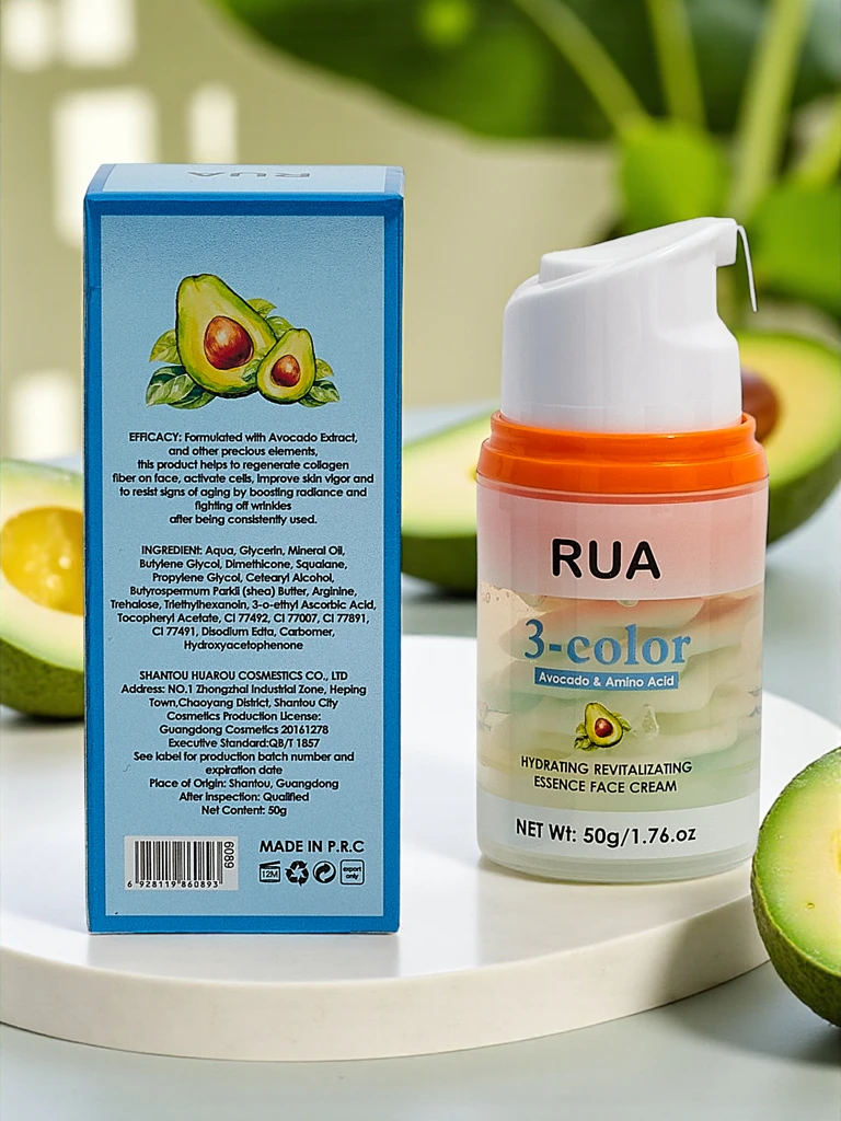 RUA Feuchtigkeitsspendende Gesichtscreme mit Avocado und Aminosäuren