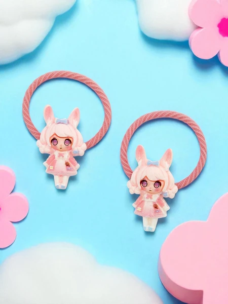 Резинки для волосся Bambina Rosetta з ляльковим мотивом