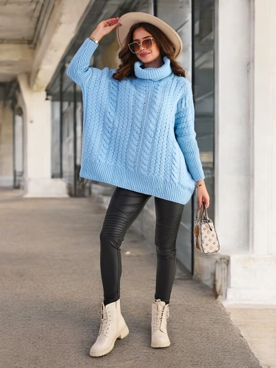 Royalfashion Damen-Rollkragenpullover