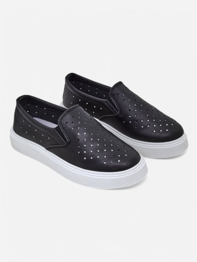 Royalfashion Perforierte Damenschlupfschuhe Emayla