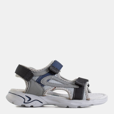 Graue Turbo-Klett-Sandalen für Jungen - Schuhe