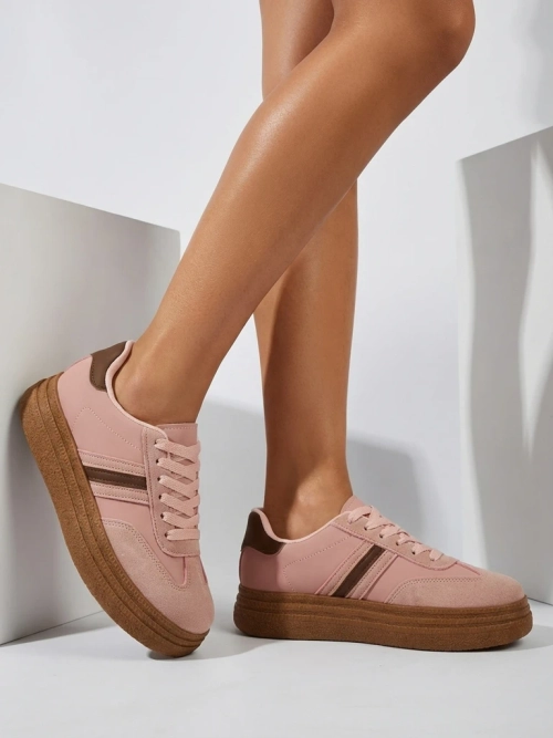 Sneakers Damskie Flora Różowe Ekologiczne Sportowe na Lato