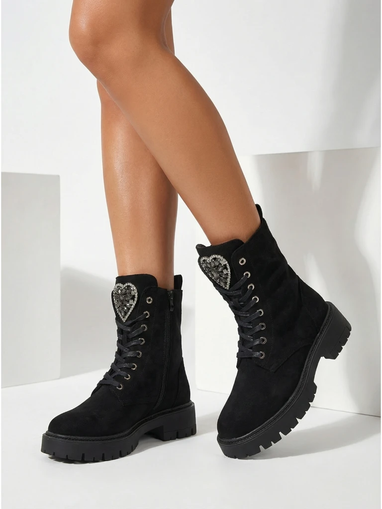 Damen Eco-Wildleder Stiefeletten Euni