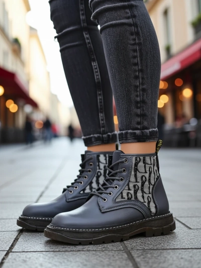 Royalfashion Damen Stiefeletten mit Print Efrioz