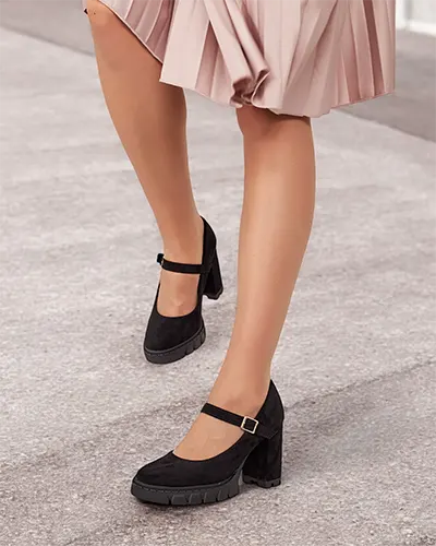 Royalfashion Damen Pumps Elomma aus Öko-Wildleder