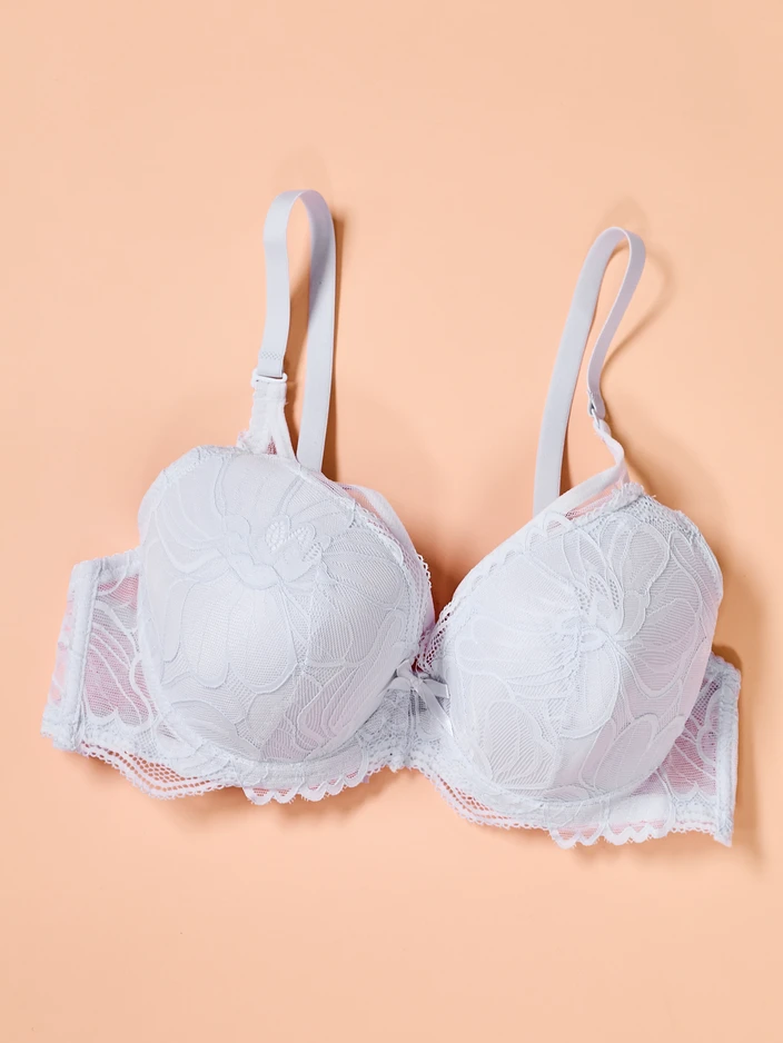 Royalfashion Damen gepolsterter BH mit Spitze