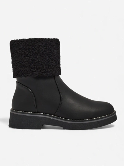 Luna Damenstiefeletten Schwarz Leder Elegant für den Winter