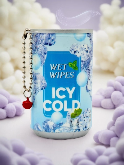 Feuchttücher in dekorativer Verpackung ICY COLD 30 Stk.