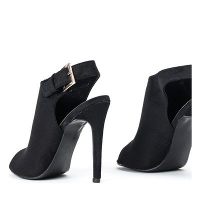 Schwarze Stiletto-Stiefel mit Cutouts Sava - Schuhe
