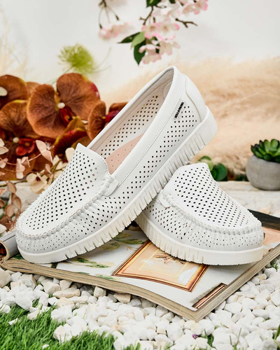 Royalfashion Жіночі шкіряні мокасини Nafis