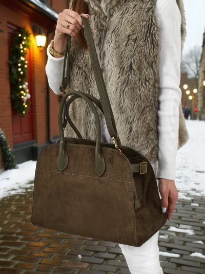 Damen Shopper Handtasche Öko-Wildleder Dorelle