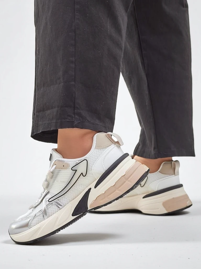 Royalfashion Damen Sport Sneakers auf einer dickeren Sohle Beysa