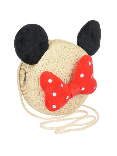 Royalfashion Kleine Kindertasche aus Stroh Minnie Stroh