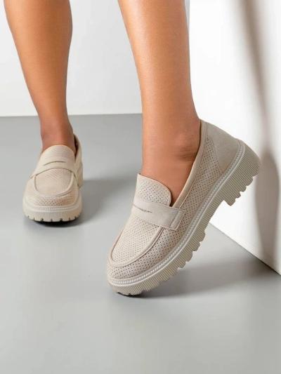 Royalfashion Damen Eco-Suede Mokkasins Dunes