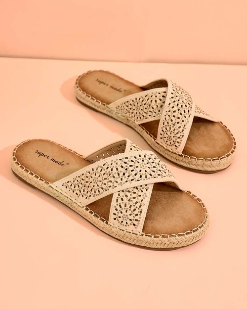 Жіночі шльопанці Royalfashion Tivona на плоскій підошві