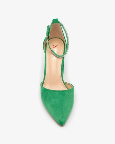 Royalfashion Grün Damen Zirkonia Pumps Britica